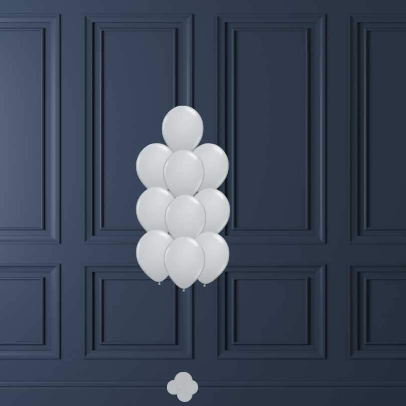 Bouquet of latex helium balloons