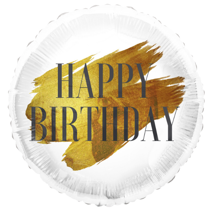 24K Happy Birthday Heliumballon