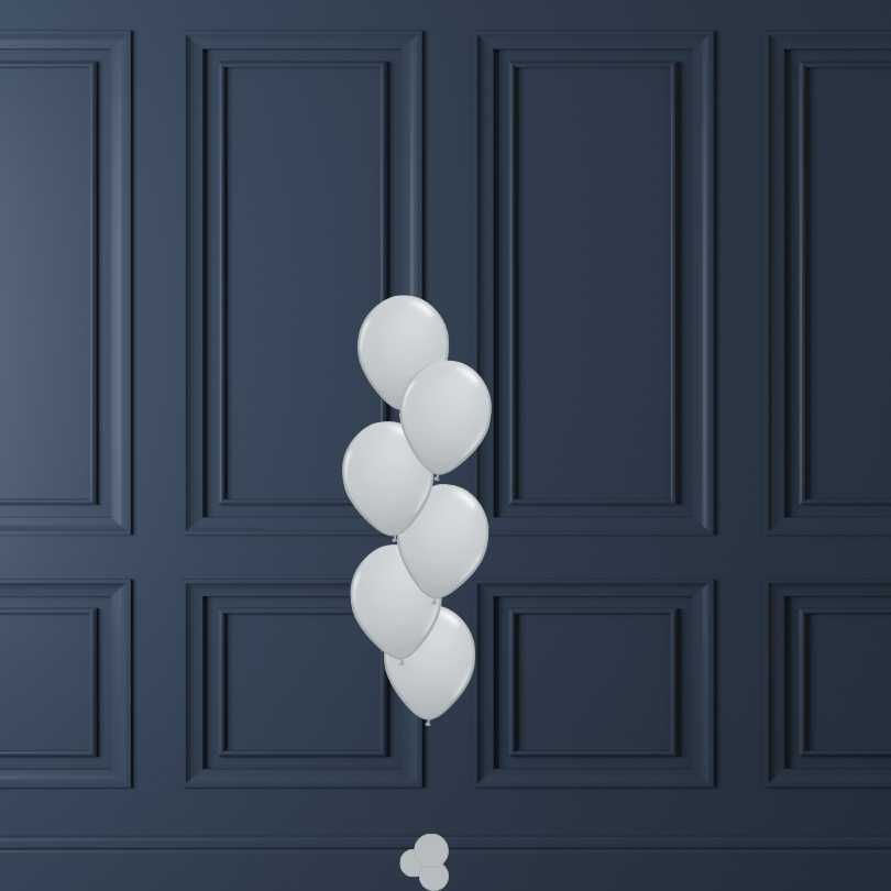 Bouquet of latex helium balloons