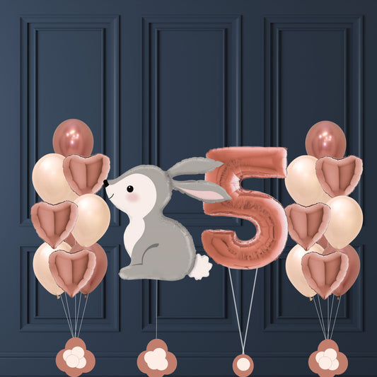 Set Anniversaire Lapin Rosé