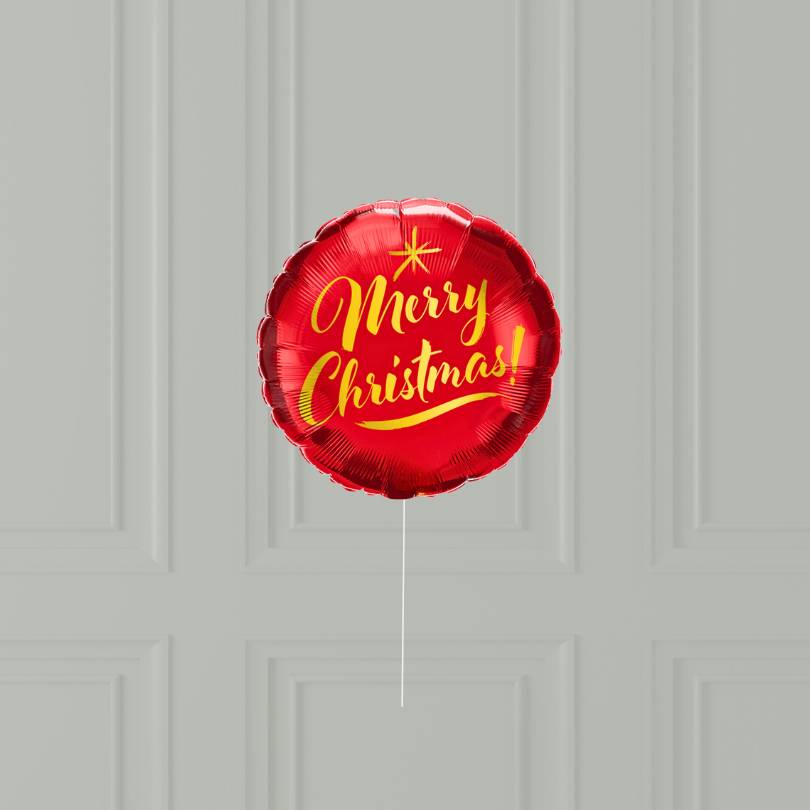 Ballon Rouge "Merry Christmas" à l'hélium
