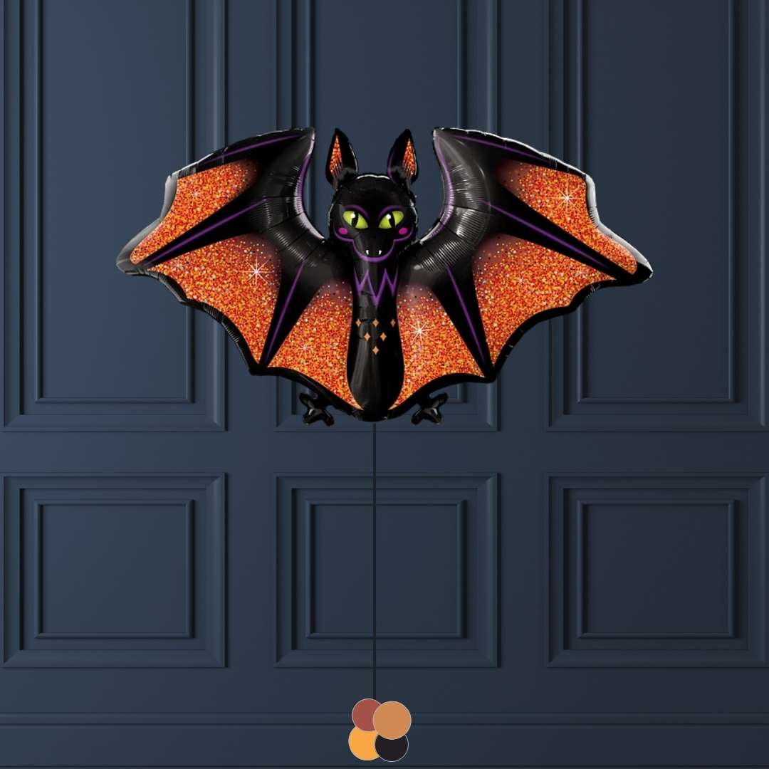 Ballon Chauve-souris Glam & Paillettes à l'hélium
