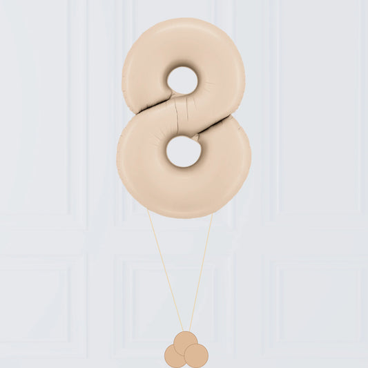 Grand Chiffre Ballon Beige
