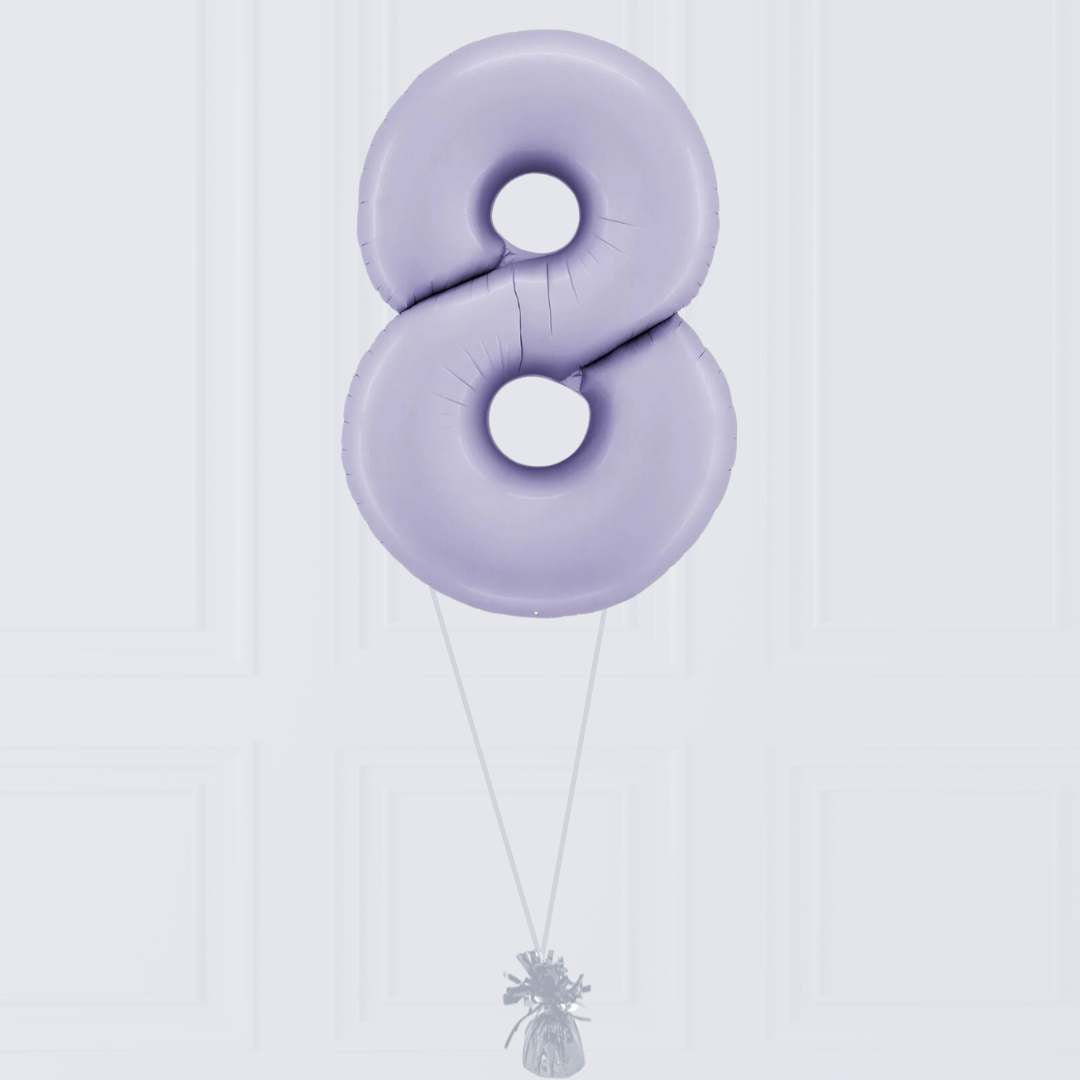Grand Chiffre Ballon Lilas