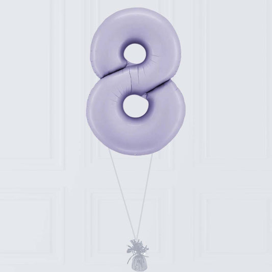 Grand Chiffre Ballon Lilas