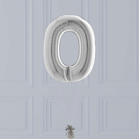 Grand Ballon Chiffre Argenté
