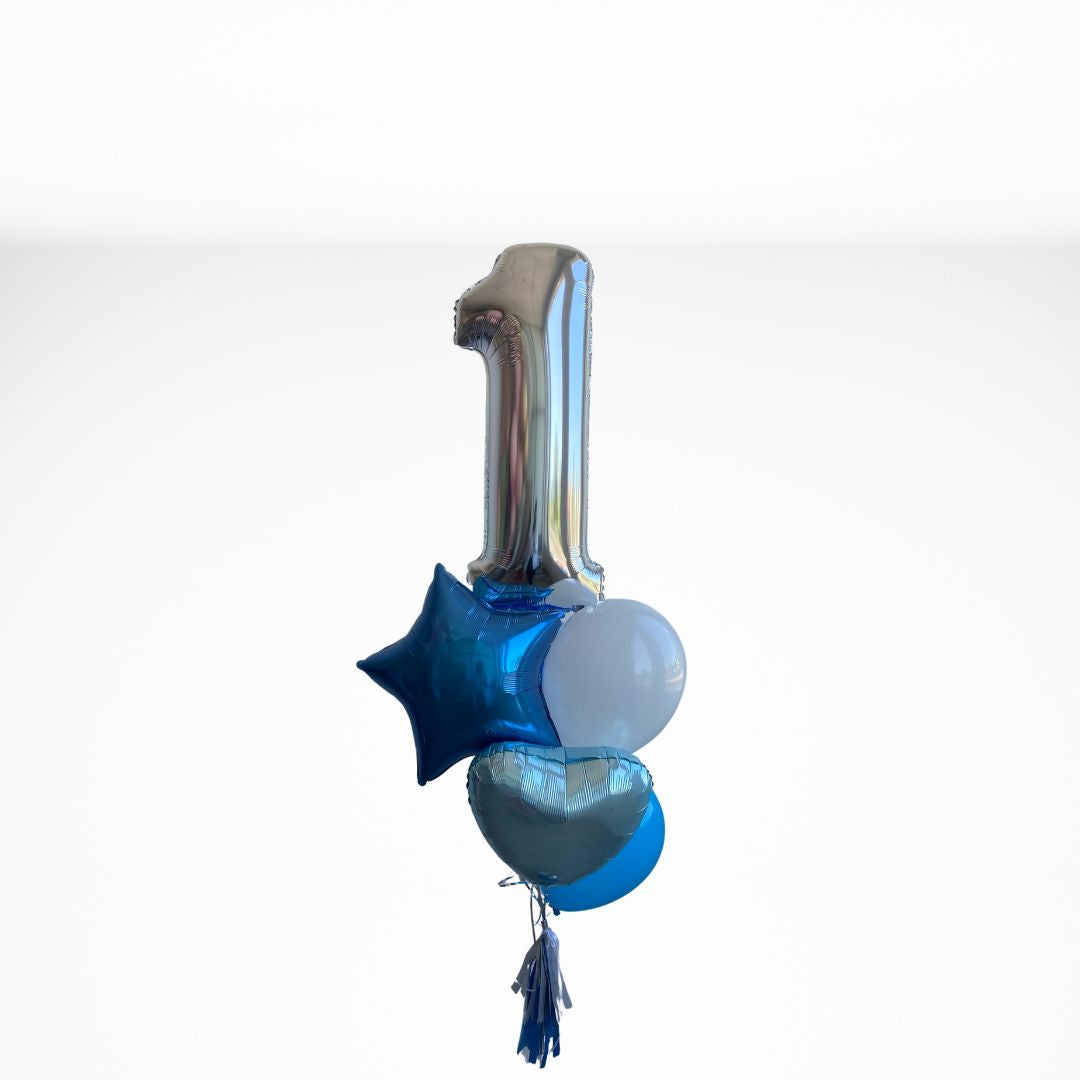 Number balloon bouquet
