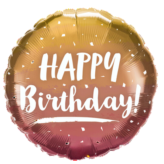 happy birthday foil balloon