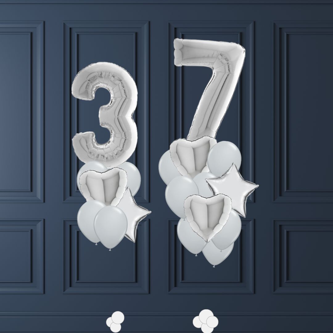 Number balloon bouquet