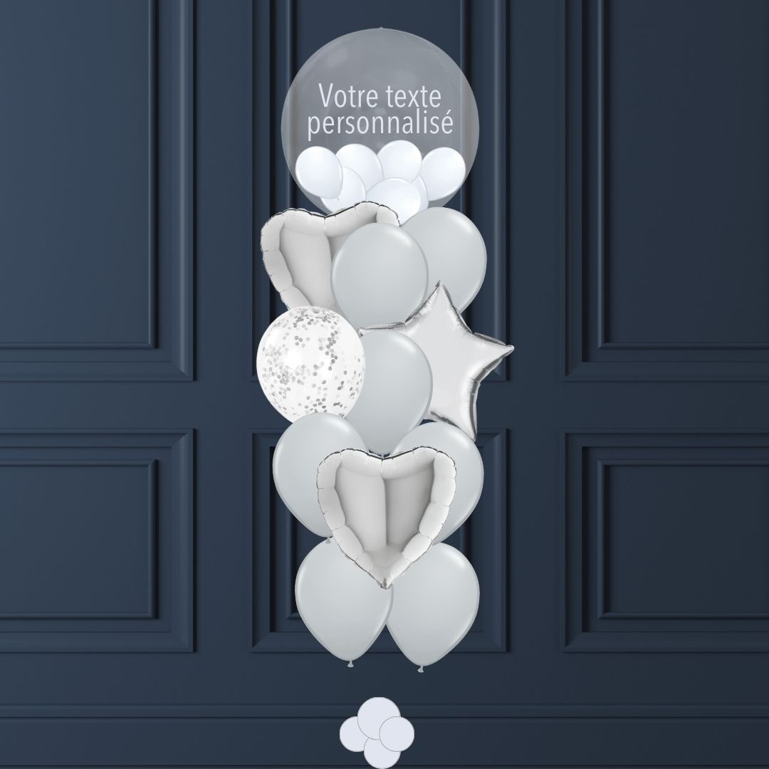 Bouquet de ballons avec ballon bulles
