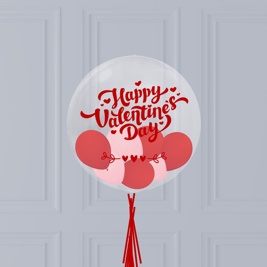 Ballon bulles Saint-Valentin