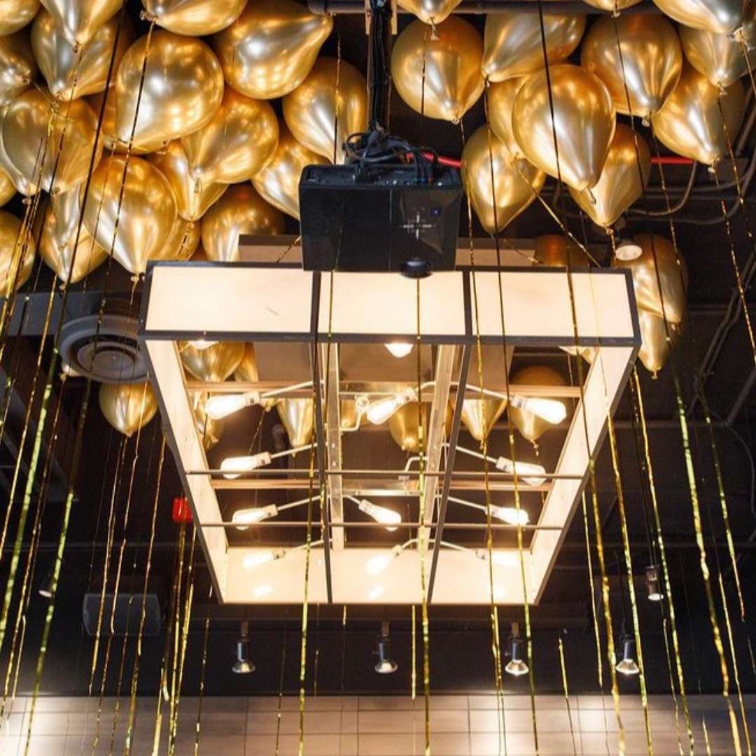 Helium balloon sets for the ceiling