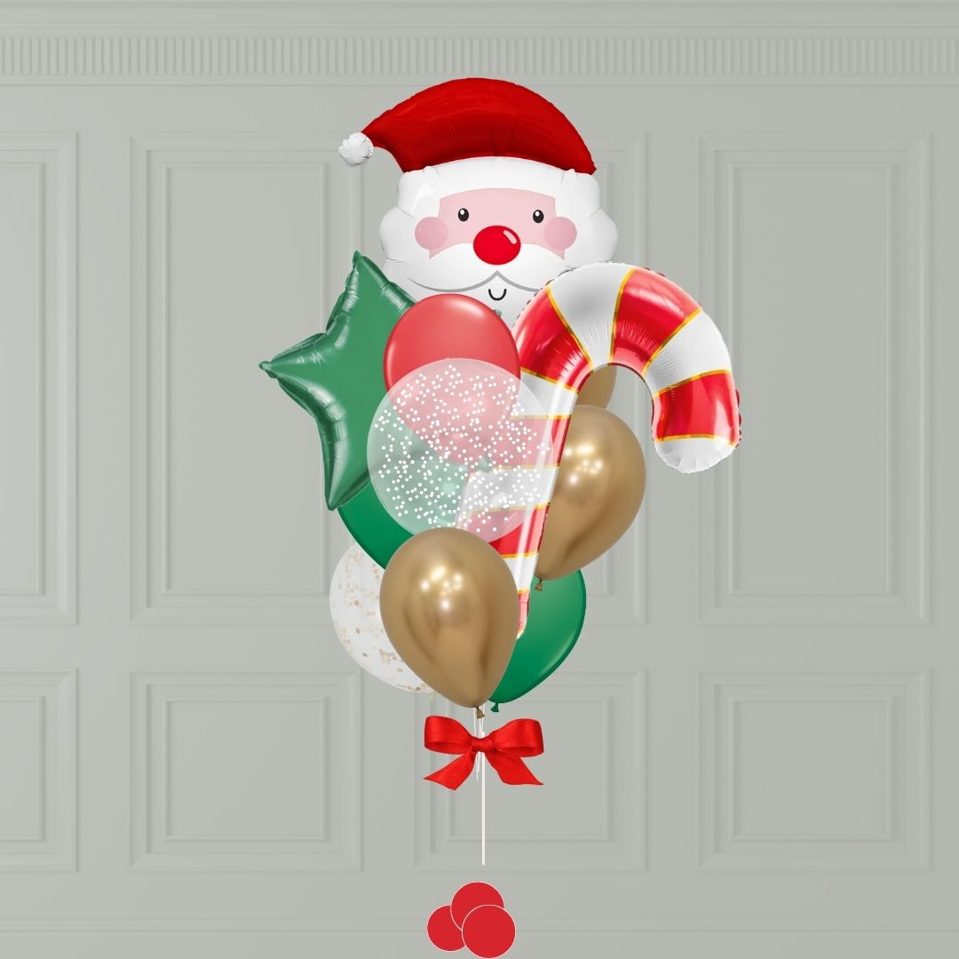 Traditional Christmas Bouquet with Helium