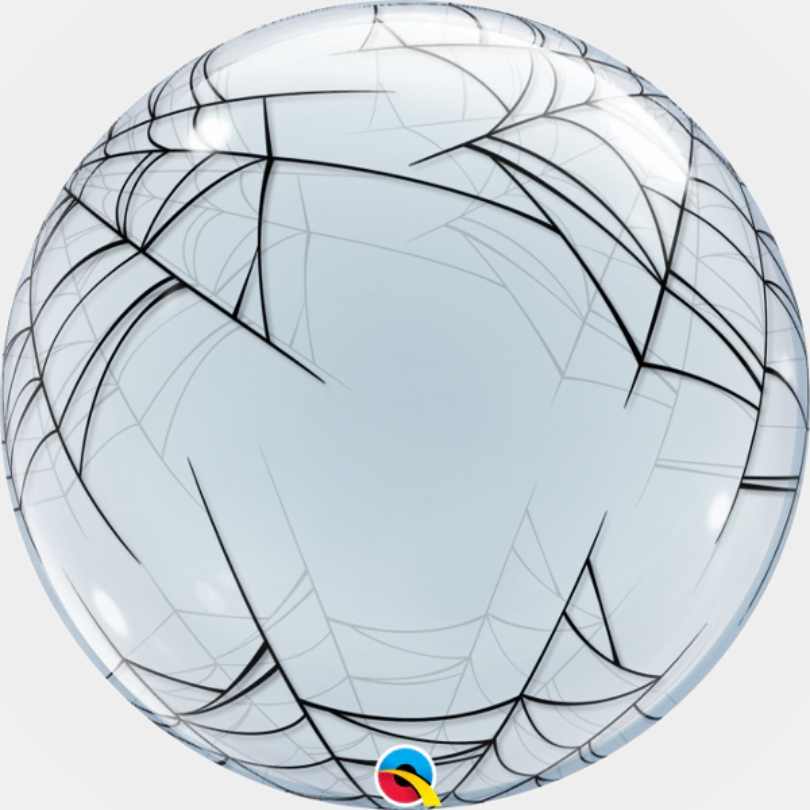 Transparenter Spinnennetzballon