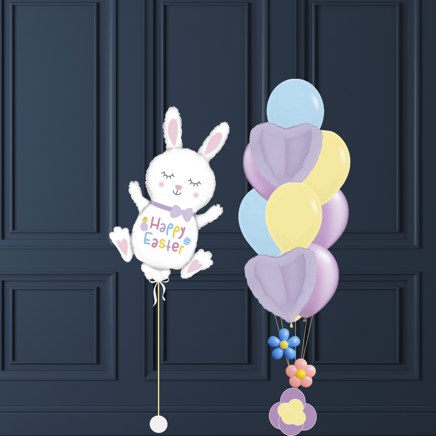 "Happy Easter" Set de ballons pastels