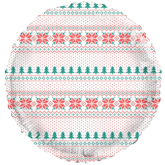 Festlicher Winterpullover-Heliumballon
