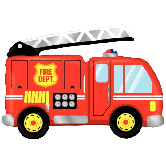 Fire Truck Helium Balloon