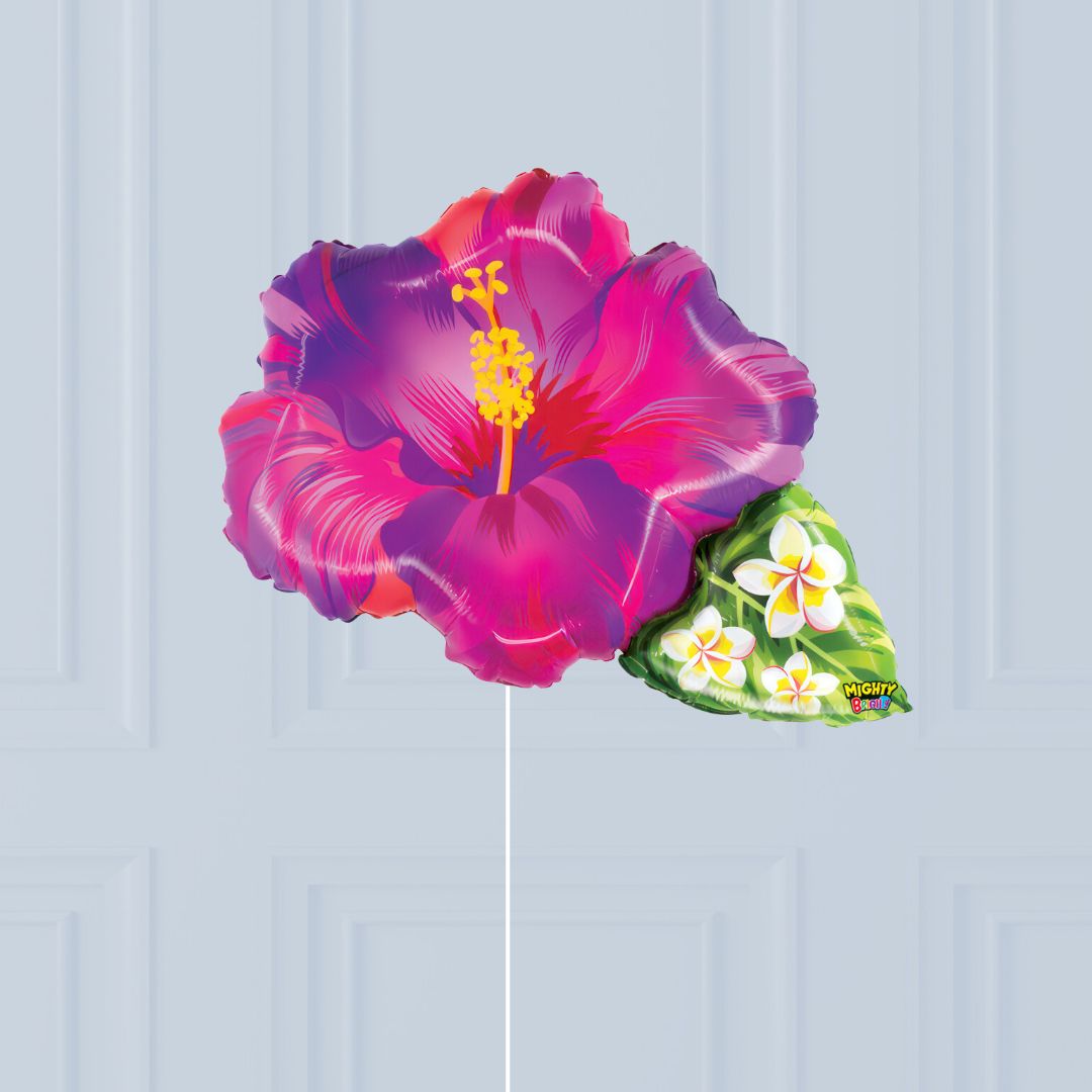 Ballon fleur tropical violet