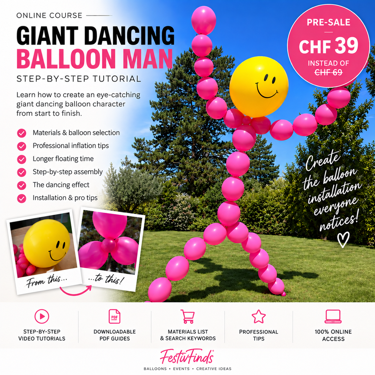 Giant Dancing Balloon Man – Online Course