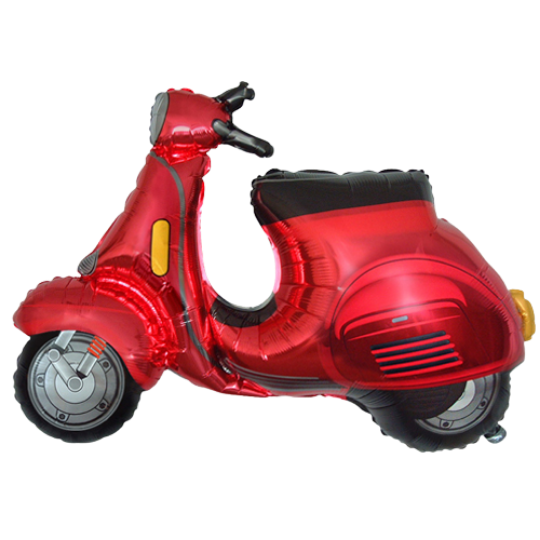 Roter Rollerballon