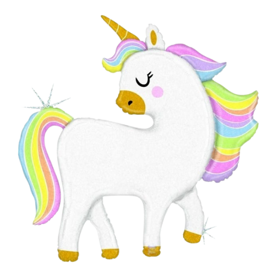 Glitter Pastel Unicorn Balloon