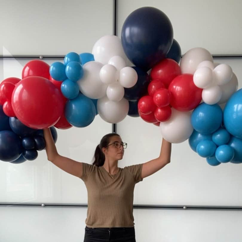 Guirlande de ballons en récupération