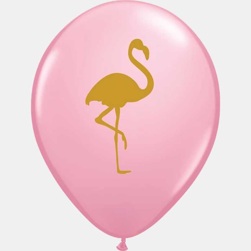 Ballon en latex flamant rose (28 cm)