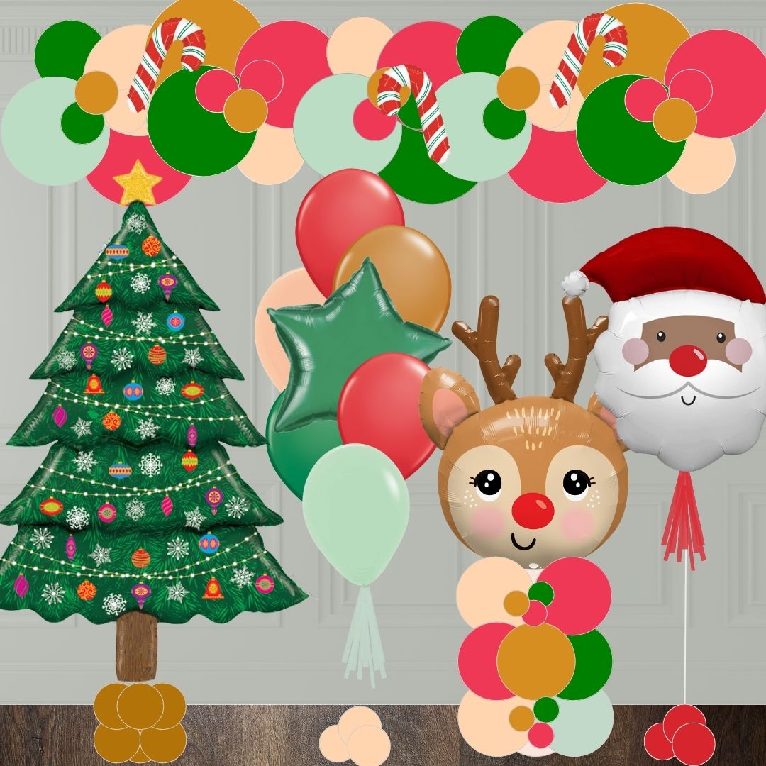 "Warm Traditional Christmas" Balloon Set