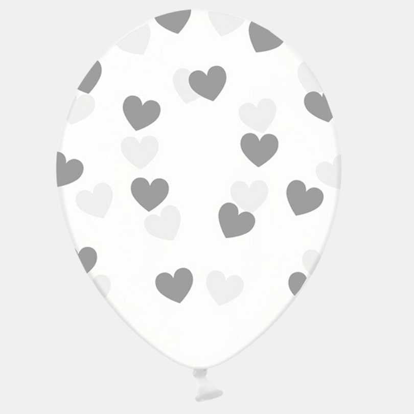 Strong Balloons Stars Crystal Clear Balloons Hearts Gold 30 cm