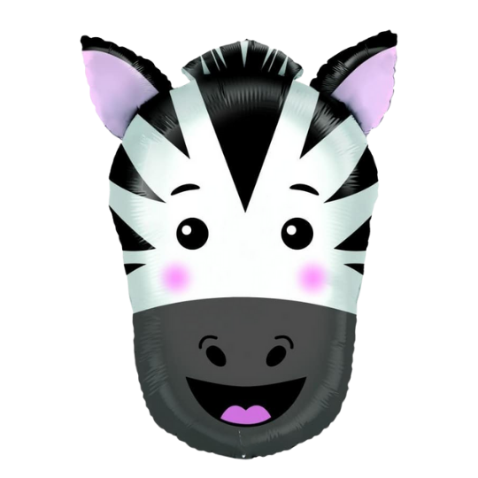 Zebra Head Balloon
