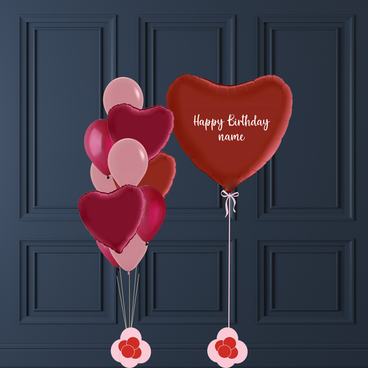 Set de ballons Rouge Cerise