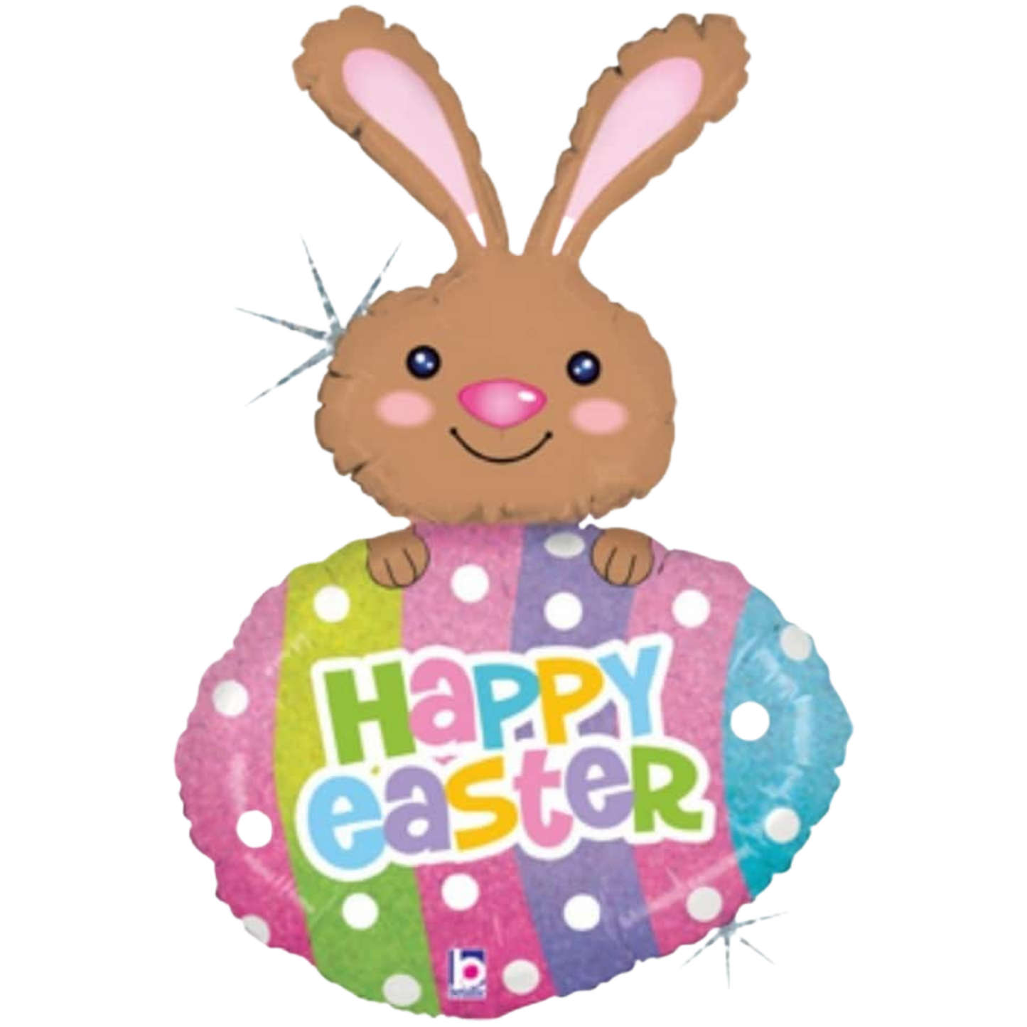 Fröhlicher Osterhase & Ei Heliumballon