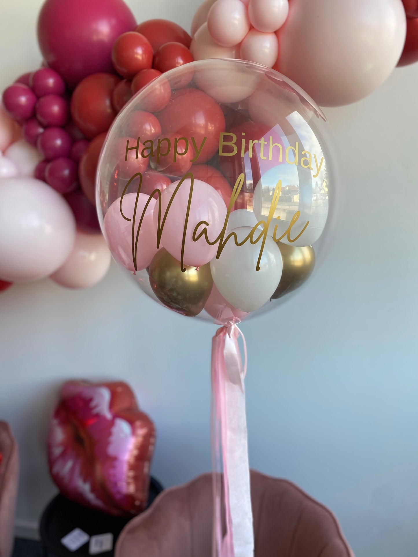 Personalized bubble balloon