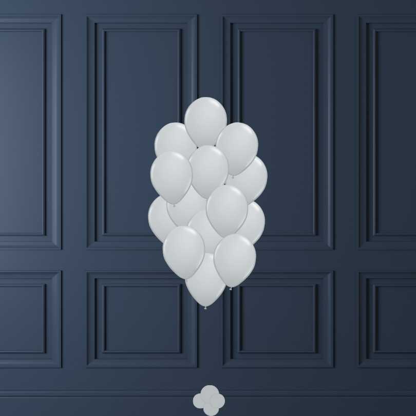 Bouquet de ballons latex ronds à l'hélium (6,10 ou 18)