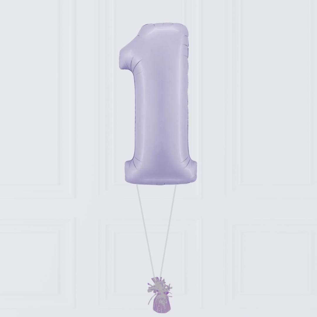 Grand Chiffre Ballon Lilas