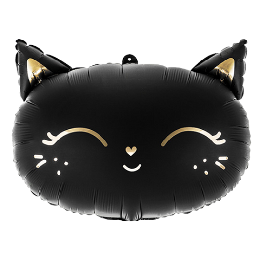 Ballon Tête de Chat Noir à l'hélium