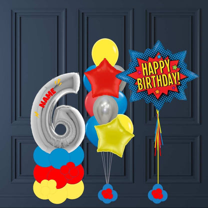 Set de Ballons Super-Héros BAAMM!- Anniversaire Enfant