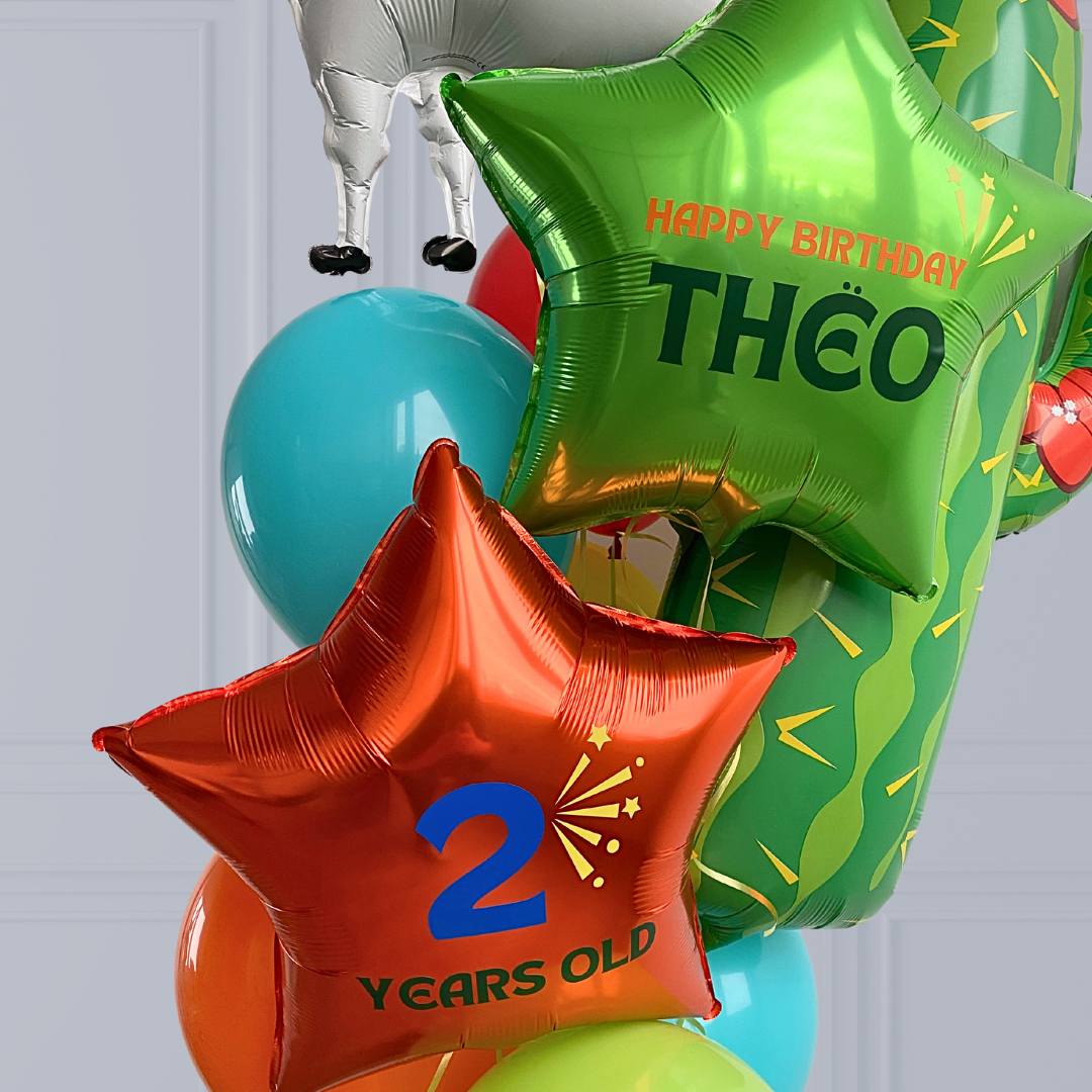 Arrangement de ballons "Fiesta" à l'hélium