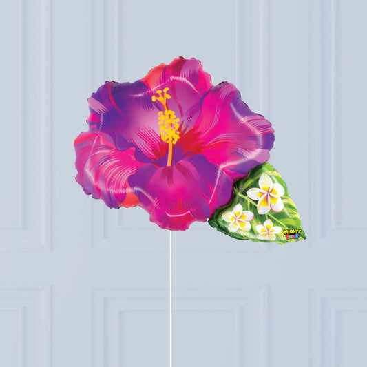 Ballon fleur tropical violet