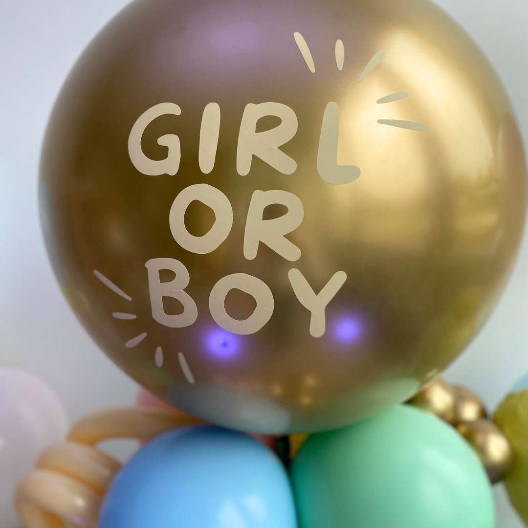 Set de ballons "Bébé adorable" pour Révélation du genre ou Baby Shower