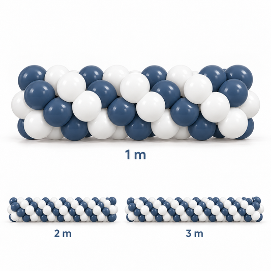 Guirlande de ballons classique en spirale — au mètre