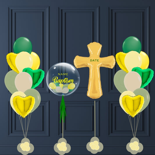 Personalisierte Ballondekoration - Taufe, Erstkommunion oder Konfirmation
