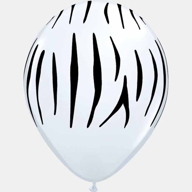 Latex Balloon Zebra Stripes 28 cm