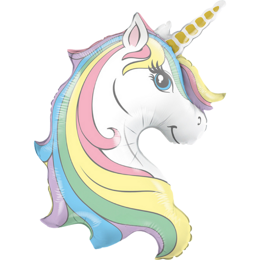 Macaron Unicorn Head Balloon