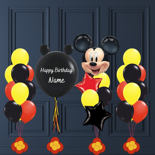 Mickey Mouse Ballonset – Kindergeburtstag mit Personalisierung