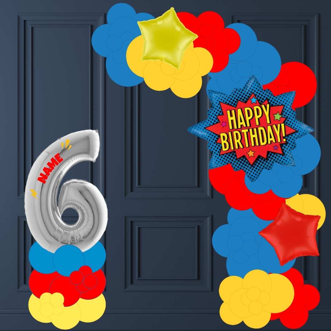 Set de Ballons Super-Héros BAAMM!- Anniversaire Enfant