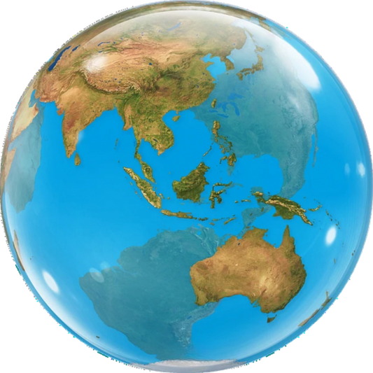 Ballon Planète Terre à l'hélium