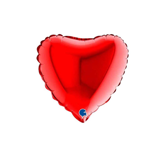 Kleiner roter Herz-Folienballon
