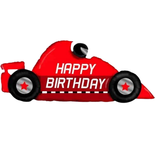 Race Car Happy Birthday Balloon 142 cm