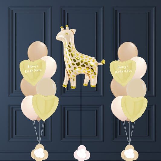 Giraffen-Ballonset zur Geburt